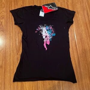 NWT Girls alpinestar graphic t-shirt size medium 1A​​​​​​​